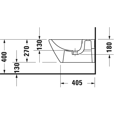 Duravit D-Neo fali bidé 