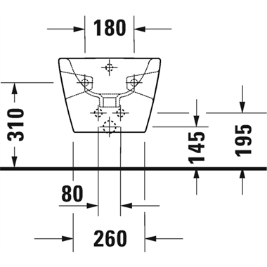Duravit D-Neo fali bidé 