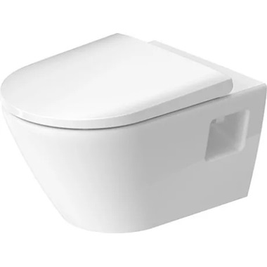 Duravit D-Neo Rimless fali WC csésze szett, fehér 