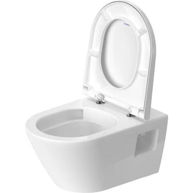 Duravit D-Neo Rimless fali WC csésze szett, fehér 