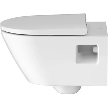Duravit D-Neo Rimless fali WC csésze szett, fehér 