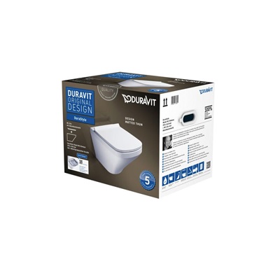 Duravit Durastyle Rimless fali wc szett, ülőkével