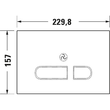 Duravit DuraSystem A2 nyomólap