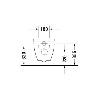 Duravit Starck 3 compakt fali wc csésze