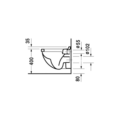 Duravit Starck 3 compakt fali wc csésze
