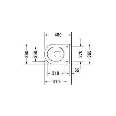 Duravit Starck 3 compakt fali wc csésze