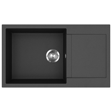 Evido Cubo XL 6S gránit mosogatótálca 86x50 cm, antracit