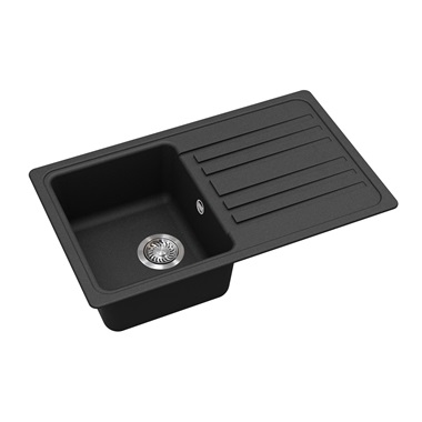 Evido Home 45S gránit mosogatótálca 76,5x46 cm, antracit