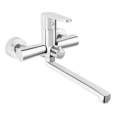 Ferro Algeo falra szerelhető kádtöltő mosdócsaptelep, króm