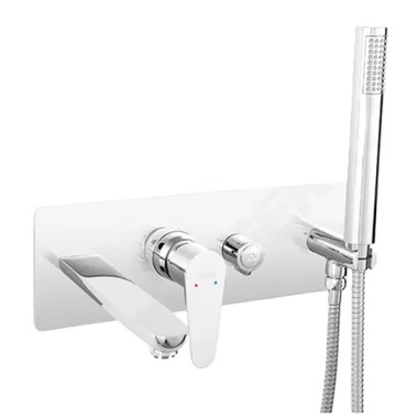 Ferro Algeo falsík alá építhető kád csaptelep kézizuhannyal, króm