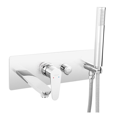 Ferro Algeo falsík alá építhető kád csaptelep kézizuhannyal, króm