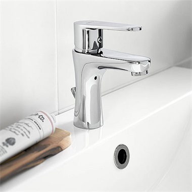 Ferro Algeo álló mosdó csaptelep automata leeresztővel, króm