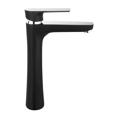 Ferro Algeo Square Black magasított mosdócsaptelep fekete