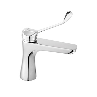 Ferro Algeo Square egykaros mosdó csaptelep Click-Clack leeresztővel, króm