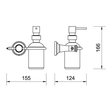Ferro Antica folyékonyszappan adagoló, antik bronz 