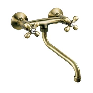 Ferro Antica fali konyhai csaptelep 150 mm bronz