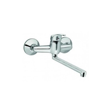 Ferro Basic falra szerelhető egykaros mosogató csaptelep, króm