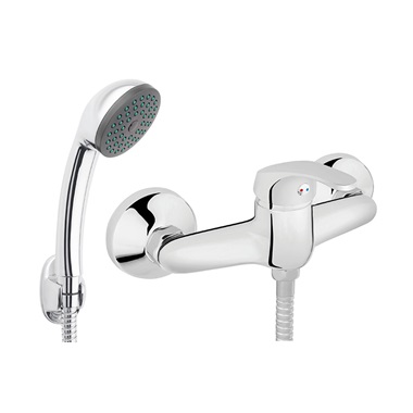 Ferro Basic zuhany csaptelep zuhanyszettel, króm