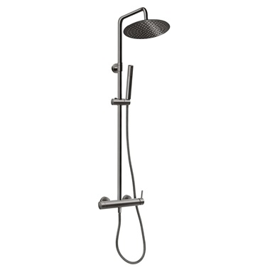 Ferro Ciriculus esőztető zuhanyszett, gun metal