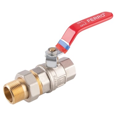 Ferro F-Power golyóscsap lapátkarral, 1"toldatos KB