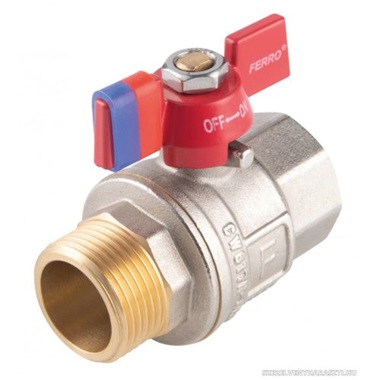 Ferro F-Power golyóscsap pillangókarral 1" KB