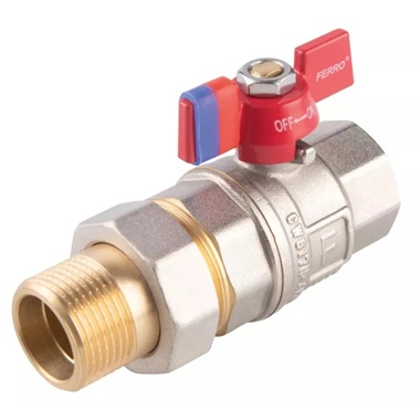 Ferro F-Power golyóscsap pillangókarral 3/4" toldós KB