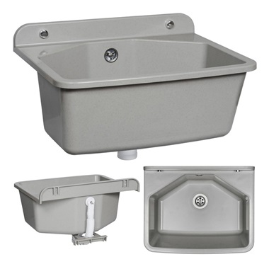 Ferro falikút tartós műanyag, szürke