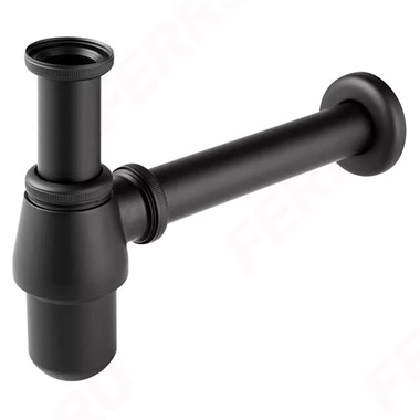 Ferro Univerzális fém búraszifon, G5/4"x32 mm fekete