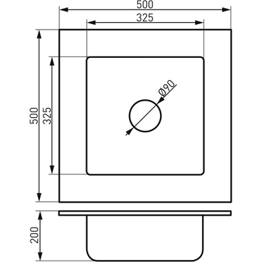 Ferro mosogató Kizz 1 medencés gránit homok