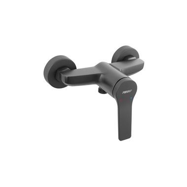 Ferro Stratos egykaros zuhany csaptelep falsíkon kívüli, fekete