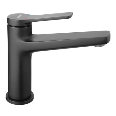 Ferro Stratos egykaros álló mosdó csaptelep, fekete 