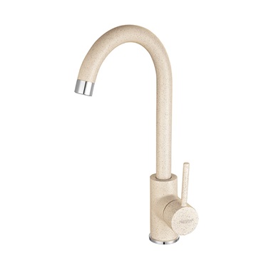 Ferro Freya egykaros álló konyhai csaptelep, króm, homokbézs