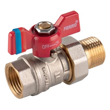 Ferro  F- Comfort golyóscsap pillangókarral 1/2" KB