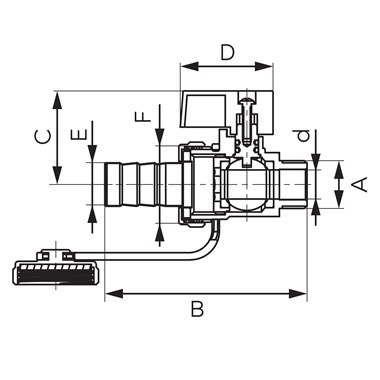 Ferro F-Comfort  kazántöltő-ürítő, 1/2", K