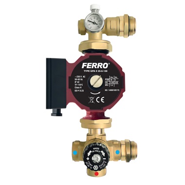 Ferro keringetőszivattyú szabályozó szett padlófűtésre,