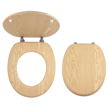 WC ülőke Fahatású MDF fém-króm rögzítőelemekkel