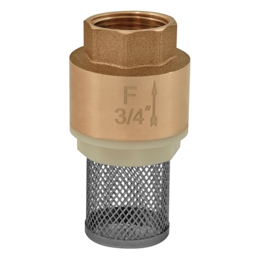 Ferro tányéros lábszelep szűrővel  műanyag, 2", B