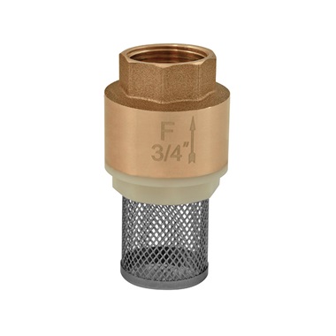 Ferro tányéros lábszelep szűrővel műanyag 3/4", B