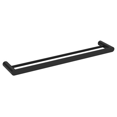 Ferro Nostris dupla törölközőtartó 60 cm, fekete