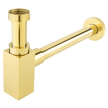 Ferro Quadro szögletes búraszifon, arany G5/4×32 mm