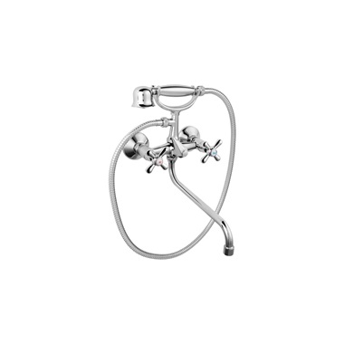 Ferro Retro  fali kád csaptelep zuhanyszettel