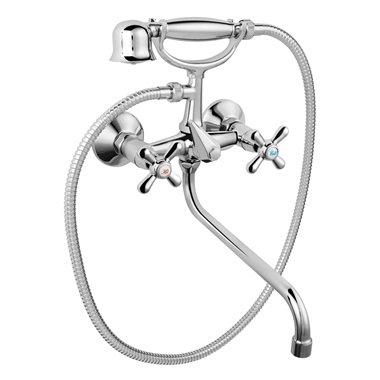 Ferro Retro  fali kád csaptelep zuhanyszettel