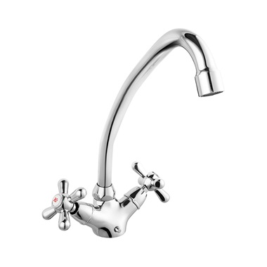 Ferro Retro  konyhai csaptelep forgatható kifolyóval, króm