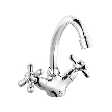 Ferro Retro mosdó csaptelep elforgatható kifolyóval, króm 