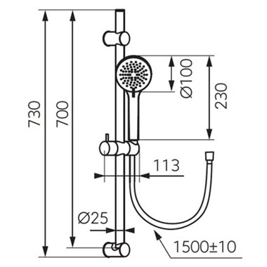 Ferro Rillo zuhanyszett ruddal