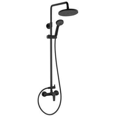 Ferro Ritto Black egykaros zuhanyrendszer, matt fekete