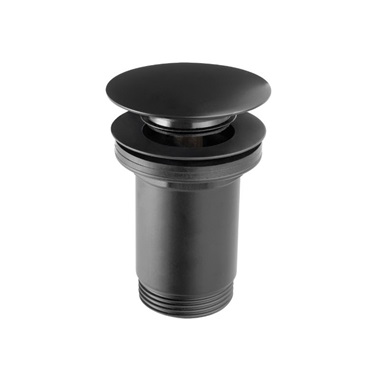 Ferro Rotondo lefolyószelep fekete túlfolyó nélküli