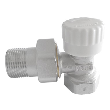 Ferro sarok előremenő radiátorszelep termofejezhető  3/4"x3/4"