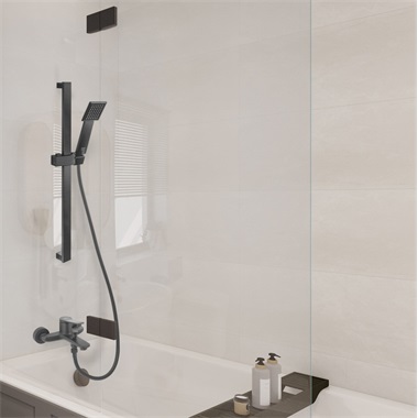 Ferro Sinus zuhanyszett 1 funkciós kézizuhannyal, fekete