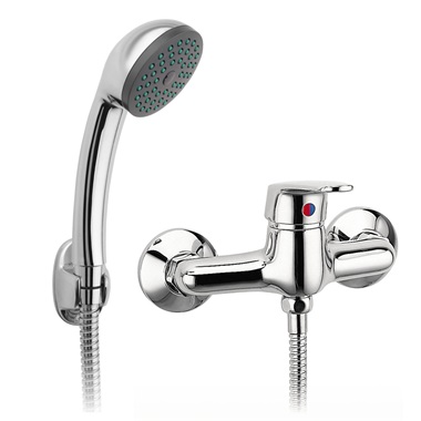 Ferro Smile egykaros zuhany csaptelep fali tartós zuhanyszettel króm